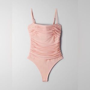 Aritizia Luxor bodysuit in mauve mousse pink
